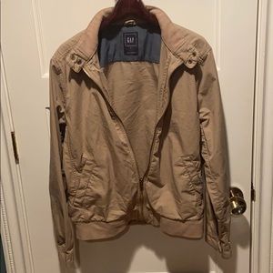 Beige bomber jacket